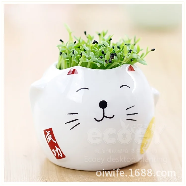 Необычный новый компьютер периферическое излучение Lucky Cat подгонянные цветы для