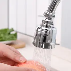 Innovative Kitchen Faucet ABS + Stainless Steel Splash-Proof Universal Tap Shower Water Rotatable Filter Sprayer Nozzle