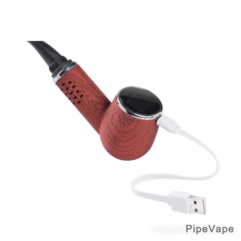 Новый сухой вапоризатор 1100mah Vape деревянная трубка LED Электронная сигарета вейпер