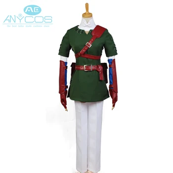 

The Legend of Zelda Cosplay Costume Zelda Link Uniform Outfit Jacket Game Halloween Cosplay Costume For Men Custom Made NEW