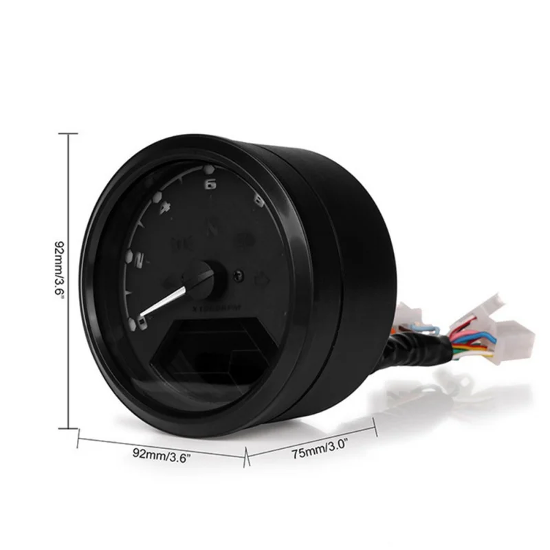 

LED Digital Motorcycle Odometer Speedometer Tachometer Odometer Speedometer Oil Meter Multifunction With night vision dial