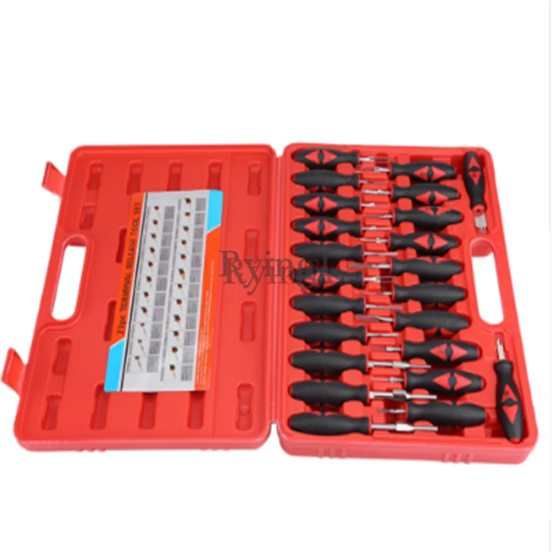 

// 23 Pcs Car Electrical Terminal Wiring Crimp Connector Pin Remover Tool Set Release Tools with Box