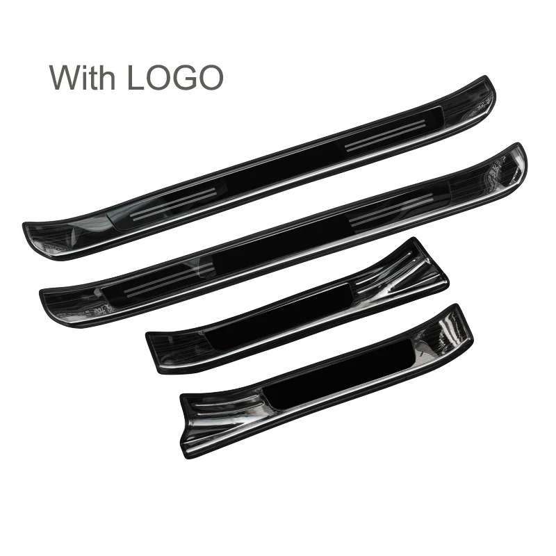 

QHCP Stainless Steel Car Welcome Pedal Interior External Car Scuff Plate Door Sill Cover Trim Stickers For Subaru XV 2018 4PCS