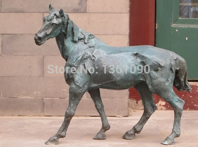 

xd 00233 20"Western Art Bronze Statue Sculpture Art Object Creative imaginative Horse