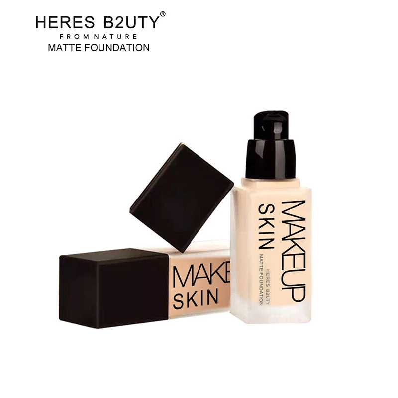 Brand HERES B2UTY Makeup Base Liquid Foundation Longlasting LongstayWaterproof Concealer Whitening Moisturizer Oil control 30ml