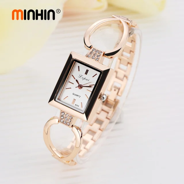 MINHIN Brand Ladies Bracelet Watch Women Luxury Hollow Chain Band Quartz Wristwa MINHIN Brand Ladies Bracelet Watch Women Luxury Hollow Chain Band Quartz Wristwa