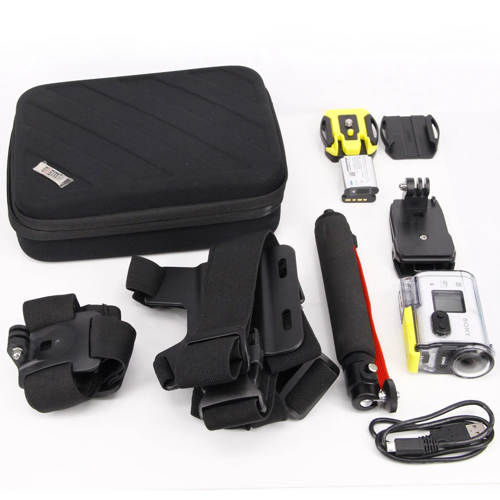 Противоударный чехол-сумка для sony Action Cam HDR-AS15 AS20 AS30V AS100V AS200V HDR-AZ1 Mini sony FDR-X1000V защитный чехол