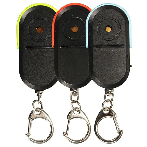 

Newest Hot Wireless Anti-Lost Alarm Key Finder Locator Whistle Sound LED Light Keychain
