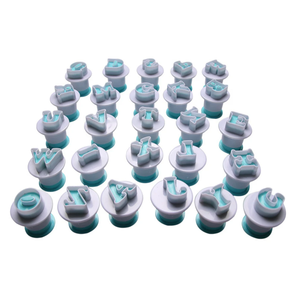 

26 English DIY Baking Mould For Chocolate Cookie Clay Fondant Cake Decorating Tools Capital Letter Shape Silicone Cake Mold