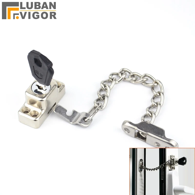 Chain Window Lock Steel Window Chain Lock Hardware Protecting The