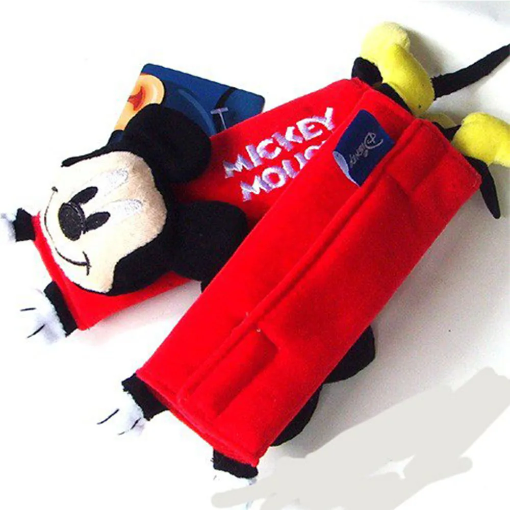 Mickey Mouse for Kids Safety Belt Plush Seat harness Shoulder Pad