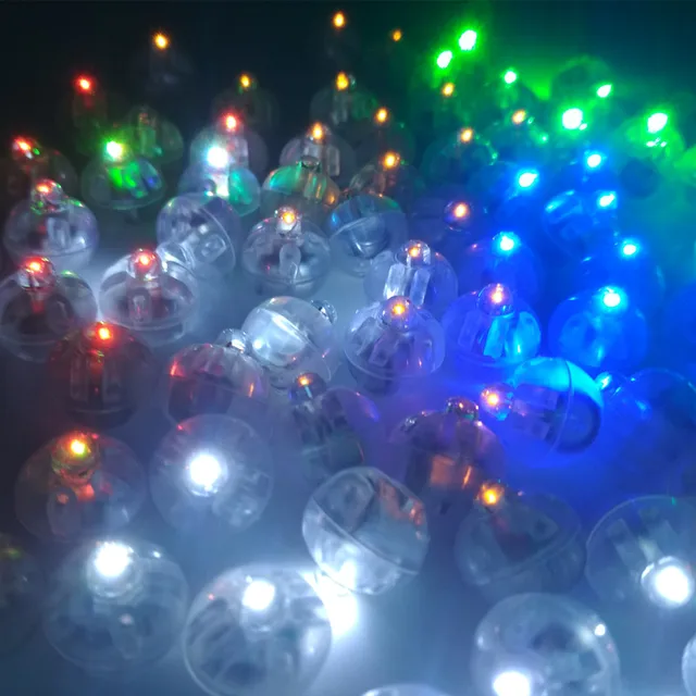 AJP 10pcs/lot Mini Round Ball Led Balloon RGB Lights Valentine’s Day Flash Lamps for Lantern Christmas Wedding Party Decoration