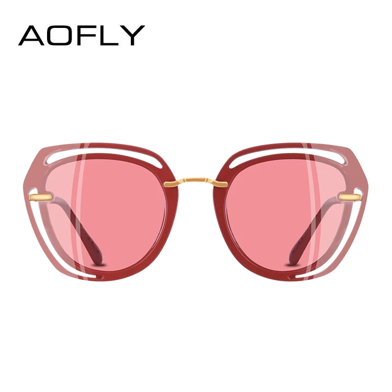 AOFLY, фирменный дизайн, квадратные солнцезащитные очки, женская мода, поляризационные женские очки от солнца A119