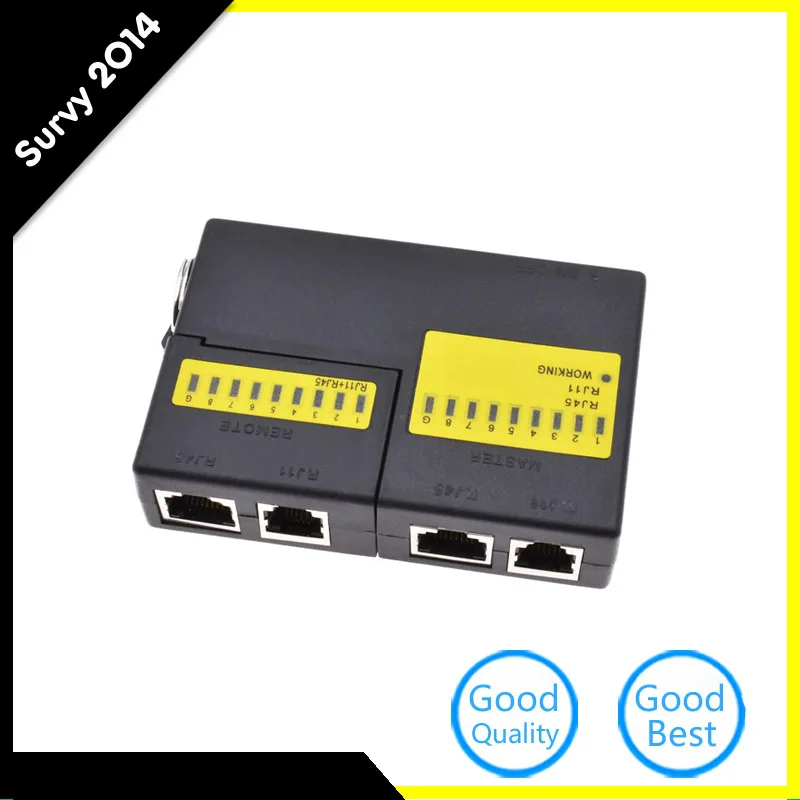 

1PCS Mini RJ45 RJ11 Cat5 Network LAN Cable Tester with KeyChain