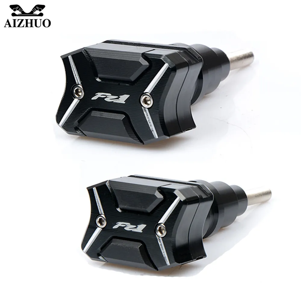 CNC Motorcycle Frame Crash Pads Engine Case Sliders Protector Engine Guard For Yamaha FZ1 2001 2002 03 04 05 2007-2015 YZF LOGO
