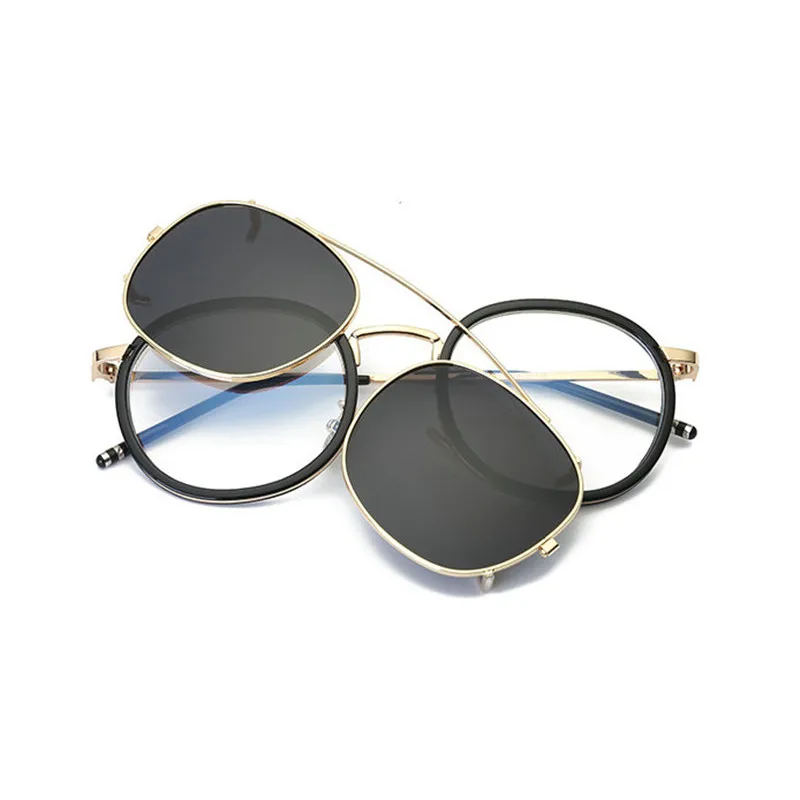 MINCL/Fashion Clip on Polarized Sunglasses Opical Glasses Frame