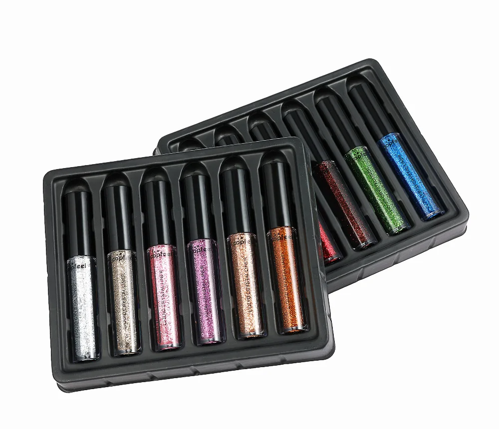 6 Pcs/Kits Lip Gloss Glitter Long Lasting Liquid Lipstick Metallic Lip