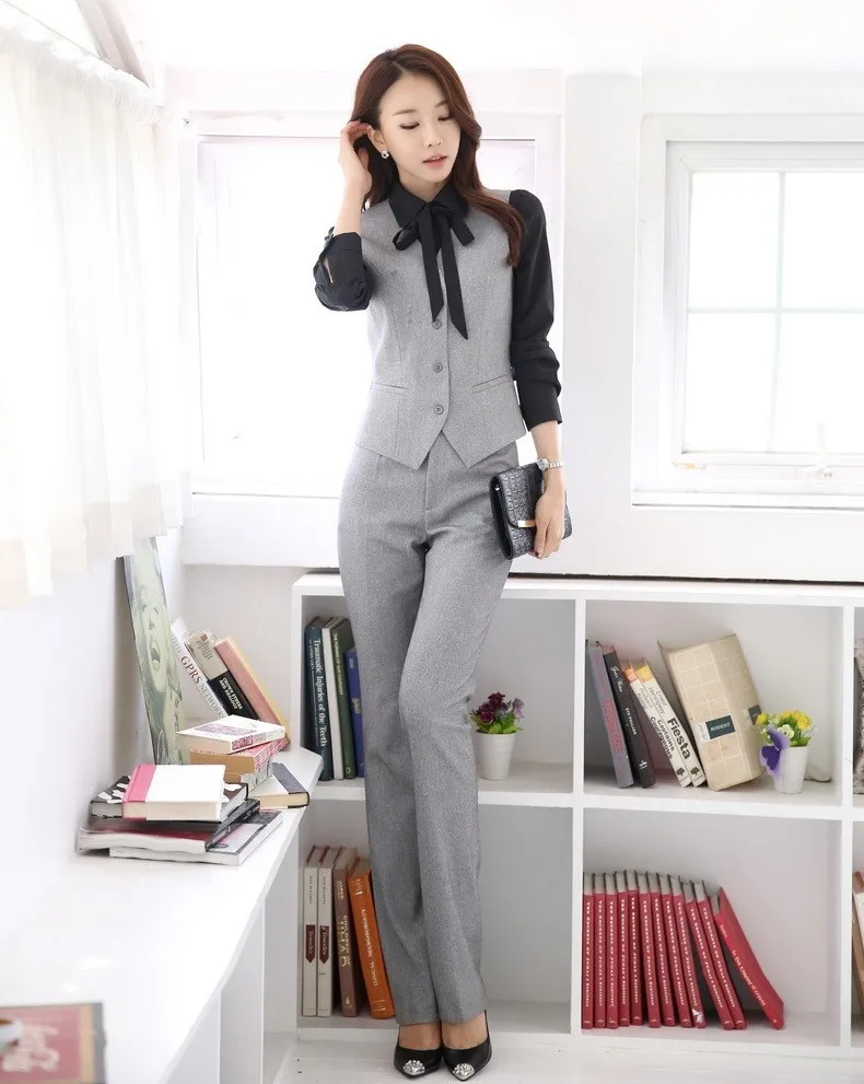 Suits with Pant and Waistcoat Vest Sets 