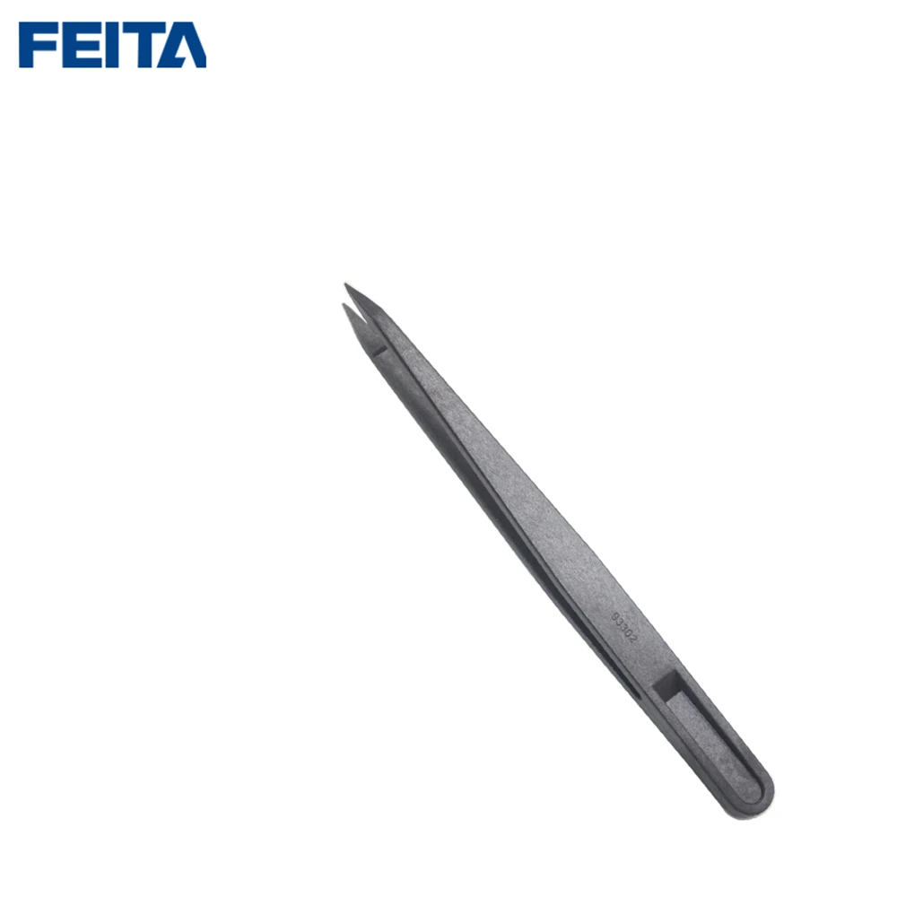 Набор пластиковых пинцетов FEITA 93301 08 6 шт. черные ручные ремонтные инструменты для