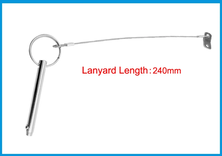 8*76 мм нержавеющая сталь 316 лодка Топ Бимини Топ Quick Release шариковый штифт с шнурком морской аппаратной палубе Замена шарнира