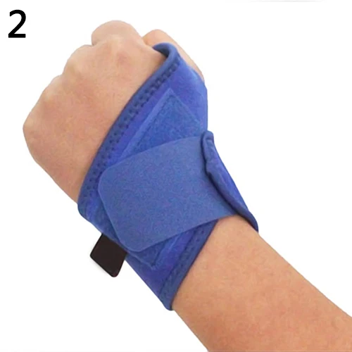 Унисекс запястье Защитная повязка Brace Поддержка карпальный туннель RSI боль бинт браслет - Цвет: Синий