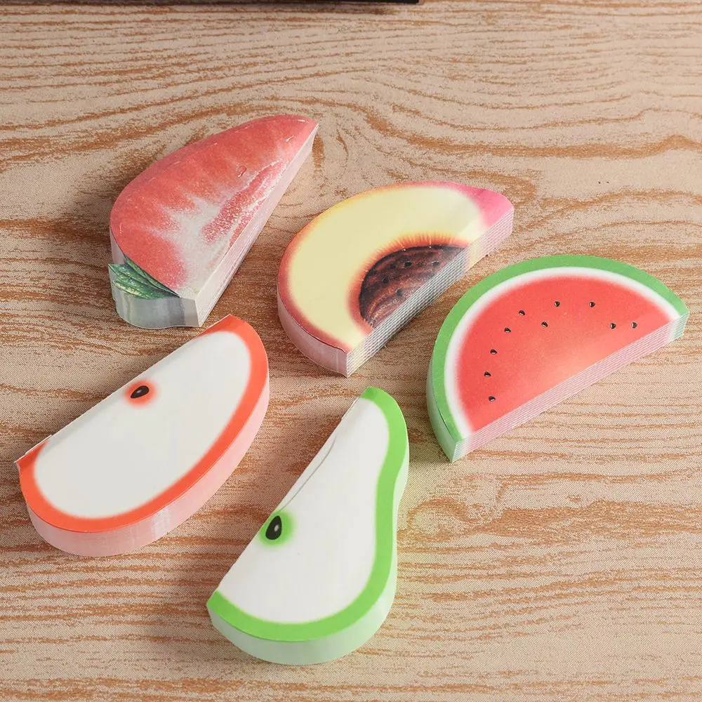 

1 Pcs Hot Sale Fruit Shaped Scrapbooking Notepad Memo Stationary Notes Cute Pad Scratchpad Papers