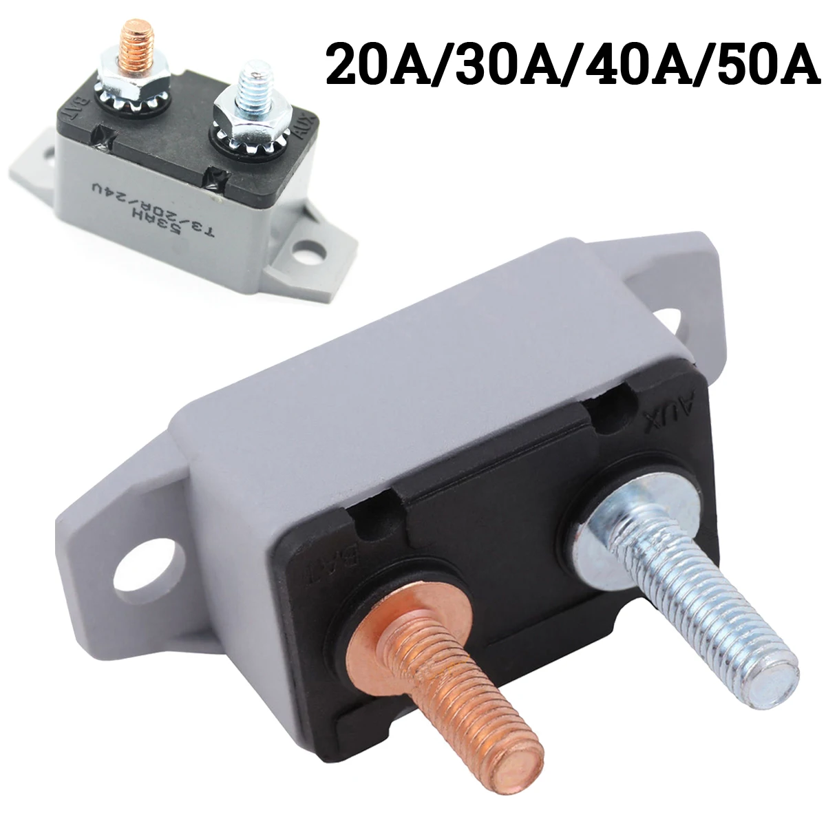 1x Manual Reset Circuit Breaker F3088 20 30 40 50A AMP 12 28V Circuit