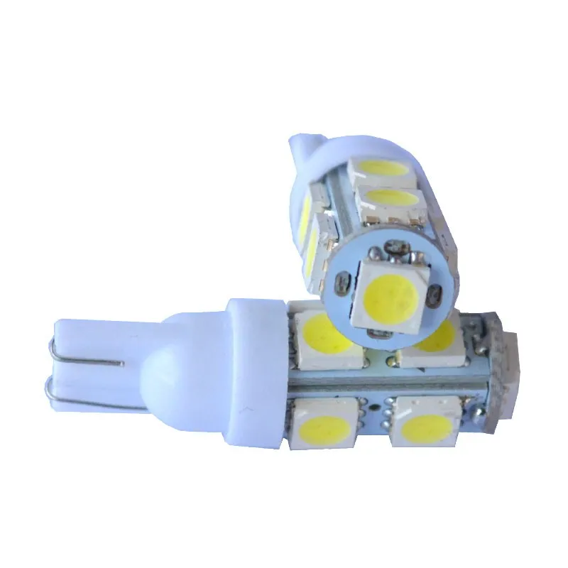 100X авто светодиодный T10 194 W5W 9 SMD 5050 для мотоциклов и автомобилей источник света лампа индикатор приборной панели сигнала клиновидные боковые фонарь белого и синего цвета