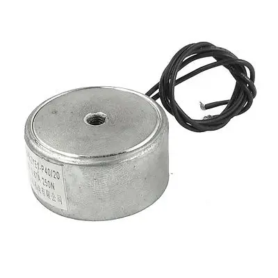 

DC 12V 0.67A Sucking Disc Solenoid Lift Holding Electromagnet 4 x 2cm