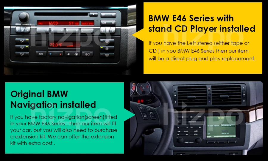 Discount Car DVD for BMW E46 M3 318i 320i 325i 328i car radio with GPS Radio Ipod Bluetooth USB/SD, support 3G SWC AM/FM RDS CAM free map 5