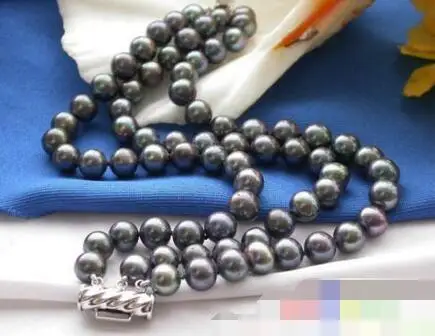 

Hot sell ->@@ 3762 3ROW BLACK ROUND FRESHWATER CULTURED PEARL BRACELET -Top quality free shipping