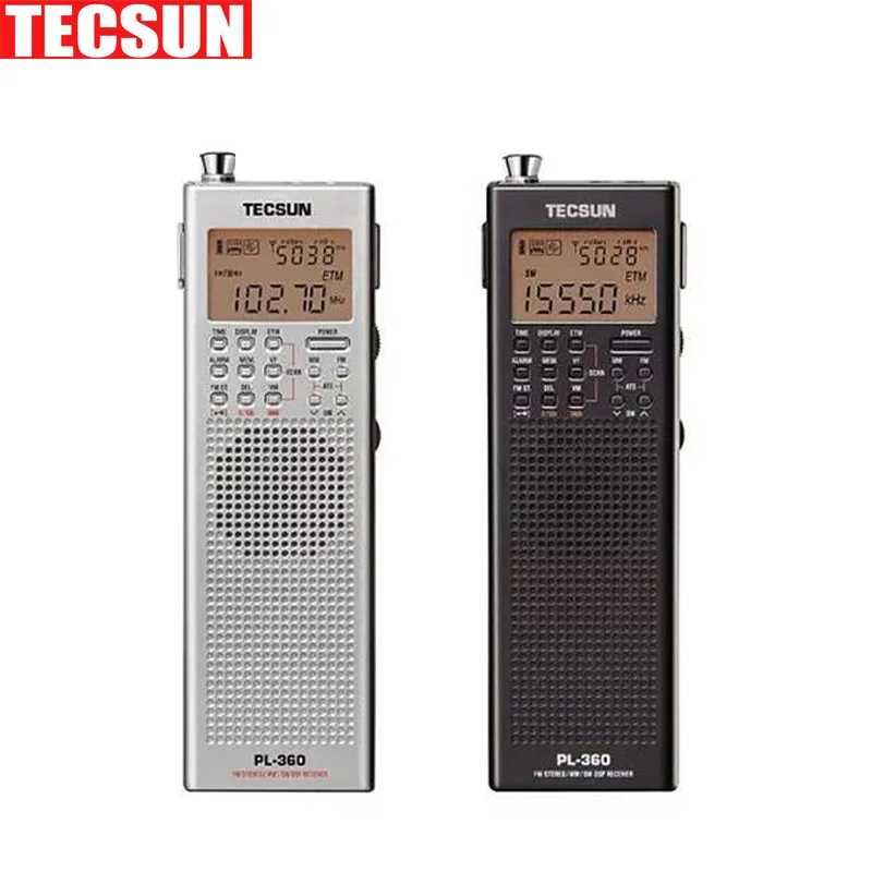 

Original TECSUN PL-360 PL360 FM AM MW SW LW DSP Receiver WORLD BAND Shortwave RADIO Digital Demodulation Stereo Radio