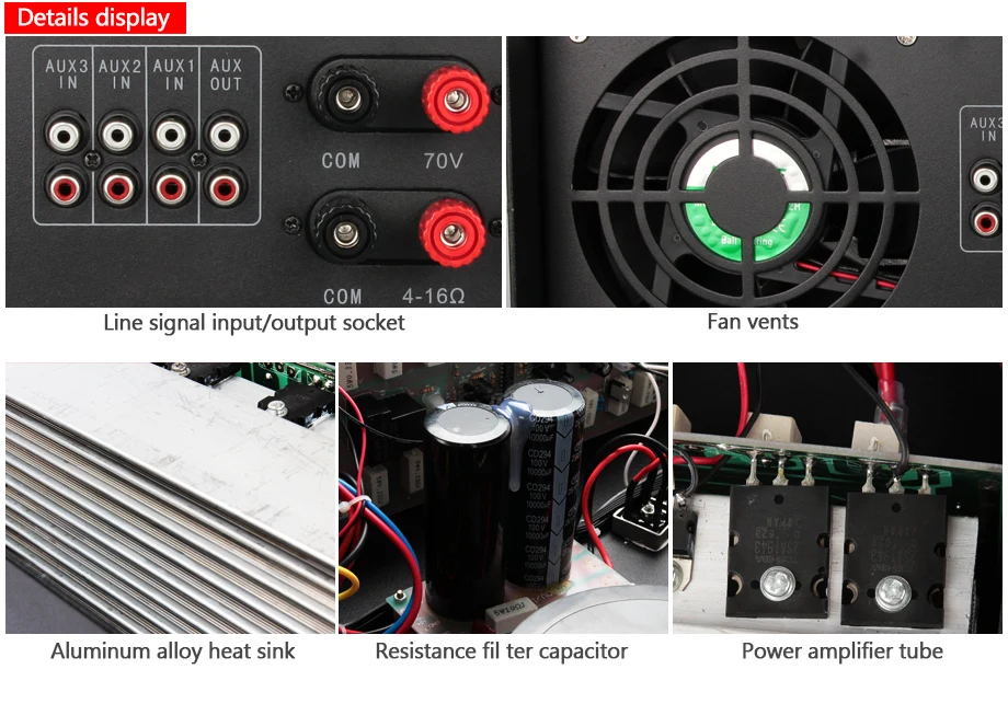 Большие усилители мощности для системы PA 800 W-2000 W