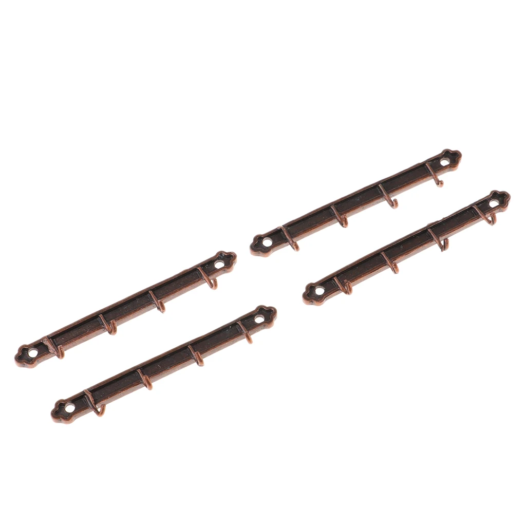 1/12 Dollhouse Miniature Clothes Coat Hook Rack Wall Hanger