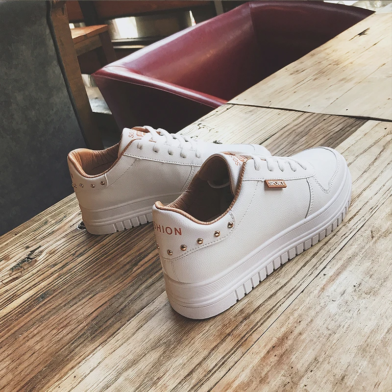 

Women shoes 2019 summer sneakers students hot sports Low-cut Platform Sneakers Women Tenis Feminino casual white shoes mujer