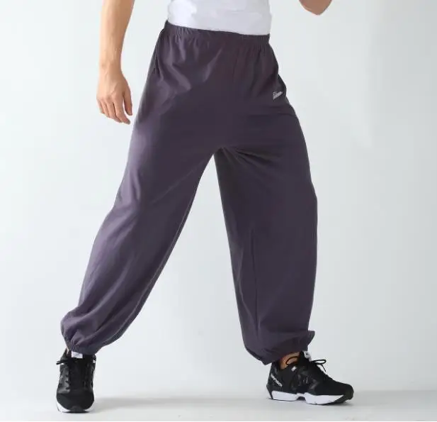 Большой размер XXXL брюки мужские модные джоггеры спортивные штаны Свободные домашние брюки досуг Слаксы летние мужские тонкие брюки