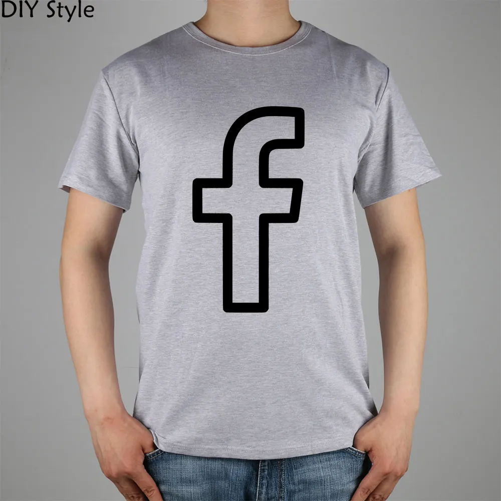 Download Facebook Svg Png Icon t shirt Top Lycra Cotton Men T Shirt ...