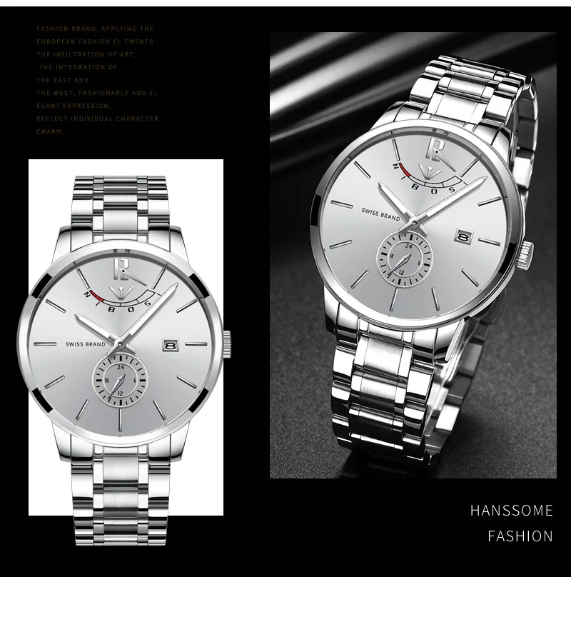 NIBOSI 2018 Mens Watches Top Brand Luxury Original Analog Watch For Men WaterproofLuxury Casual Stainless Steel Erkek Kol Saati (20)