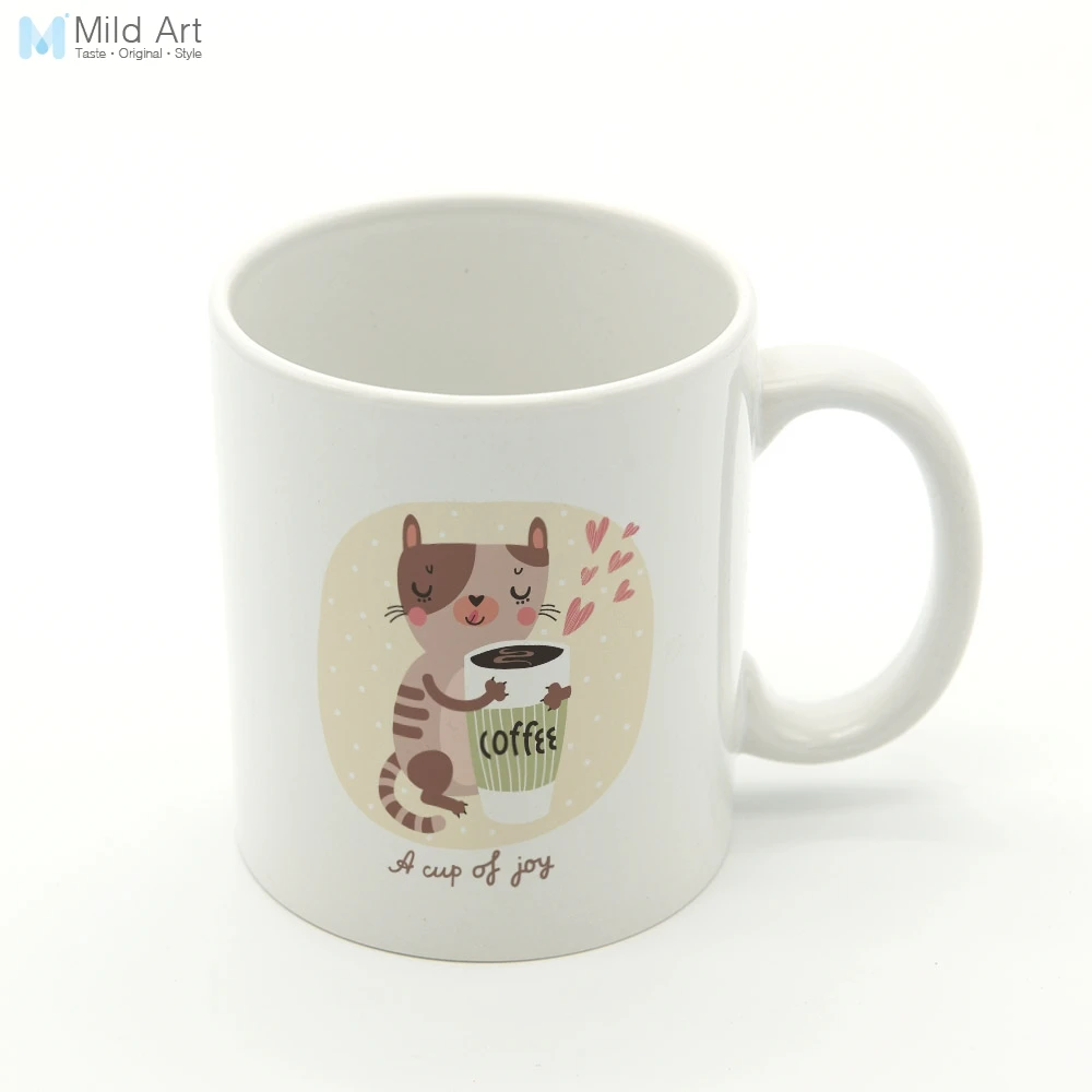 Kawaii Животные кошки лиса красное сердце Nordic Стиль Кухня Керамика стакана воды Творческий подарок для девочки напитки кафе Кофе кружки для чая, молока комплект