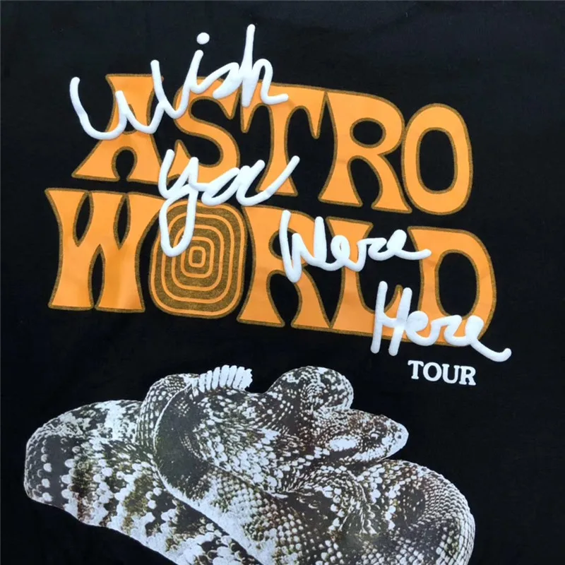 Трэвиса Скотта ASTROWORLD Festival Pop Up футболка для мужчин и женщин Топ тройник ASTROWORLD футболки