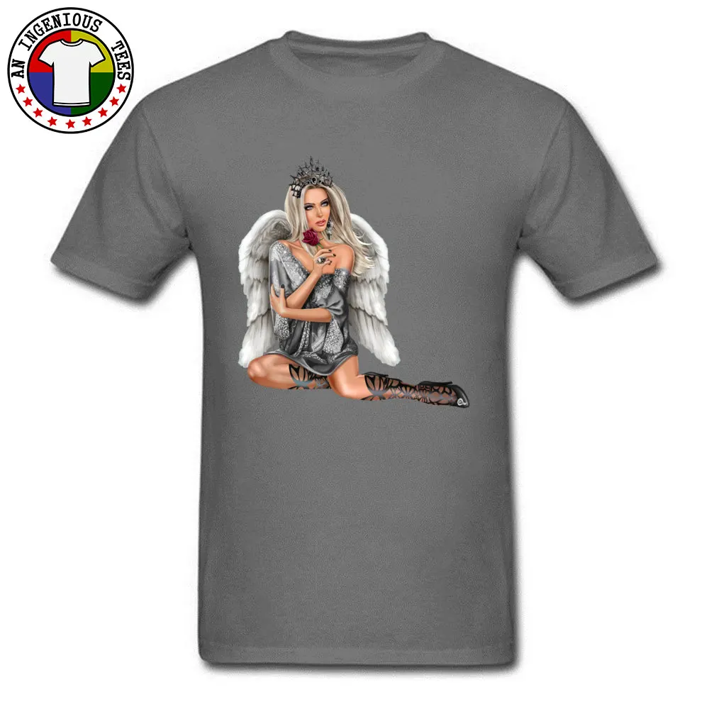 Sex Angel 100% Cotton T Shirts for Men Short Sleeve Europe Tees Designer Summer/Autumn Crew Neck Top T-shirts Casual Sex Angel carbon