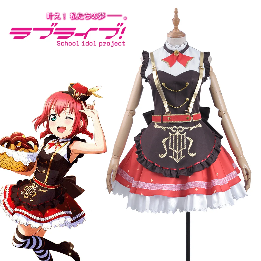 Косплей костюм всех участников аниме Lovelive Sunshine! Aqours Ruby Dia Kunan Мари Рико музыка