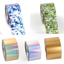 120 м рулонов наклейки для ногтей из фольги мраморный голографический матовый дизайн звездное небо Фольга для перевода на ногти Наклейка Маникюр Дизайн ногтей украшения