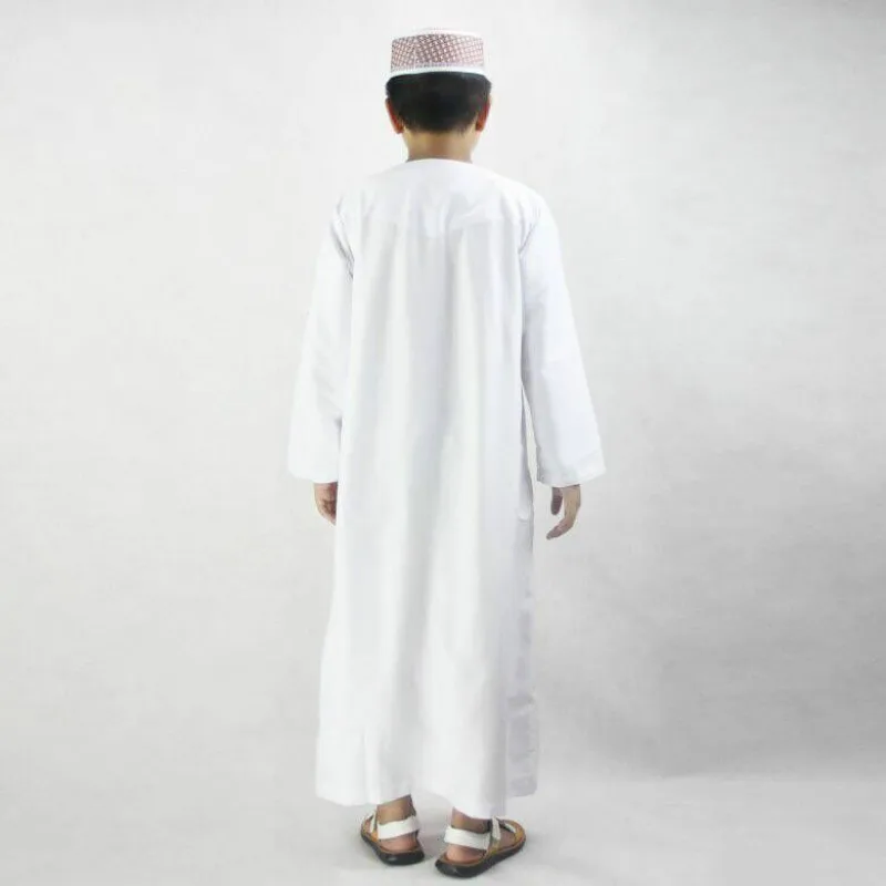 6 видов цветов Abaya Boy Jubba tobe мусульманская одежда для мужчин Арабский Кафтан с