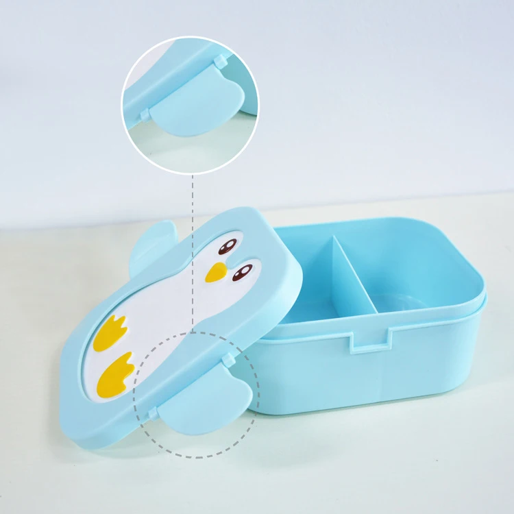 Дизайн милый пингвин Ланч Bento Box микроволновая печь Офис школа Пикник путешествия контейнер для хранения еды коробка для посуды детей