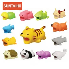 Suntaiho Chompers Animal Cable Protectors USB Cable Bite for iphone cable winder phone holder rabbit cat Animal doll toys Suntaiho Chompers Animal Cable Protectors USB Cable Bite for iphone cable winder phone holder rabbit cat Animal doll toys