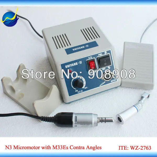 100-120V/200-240V Contra Angles E-Type Motors & Handpiece New SHIYANG-III Electric Micromotor