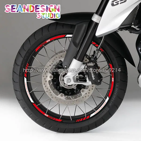 Для BMW F700GS F800GS колеса мотоцикла светоотражающий обод Наклейка|Наклейки на