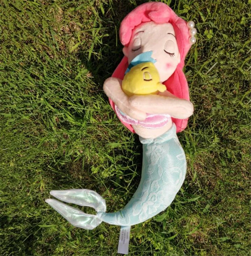 

Original Sleep The Little Mermaid Ariel Princess Kids Stuffed Plush Toys Children Birthday Gifts 35cm