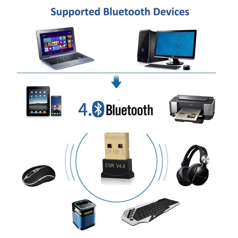 Беспроводной USB 4,0 Bluetooth адаптер Bluetooth Dongle Музыка Звук приемник Adaptador Bluetooth передатчик для компьютера портативных ПК